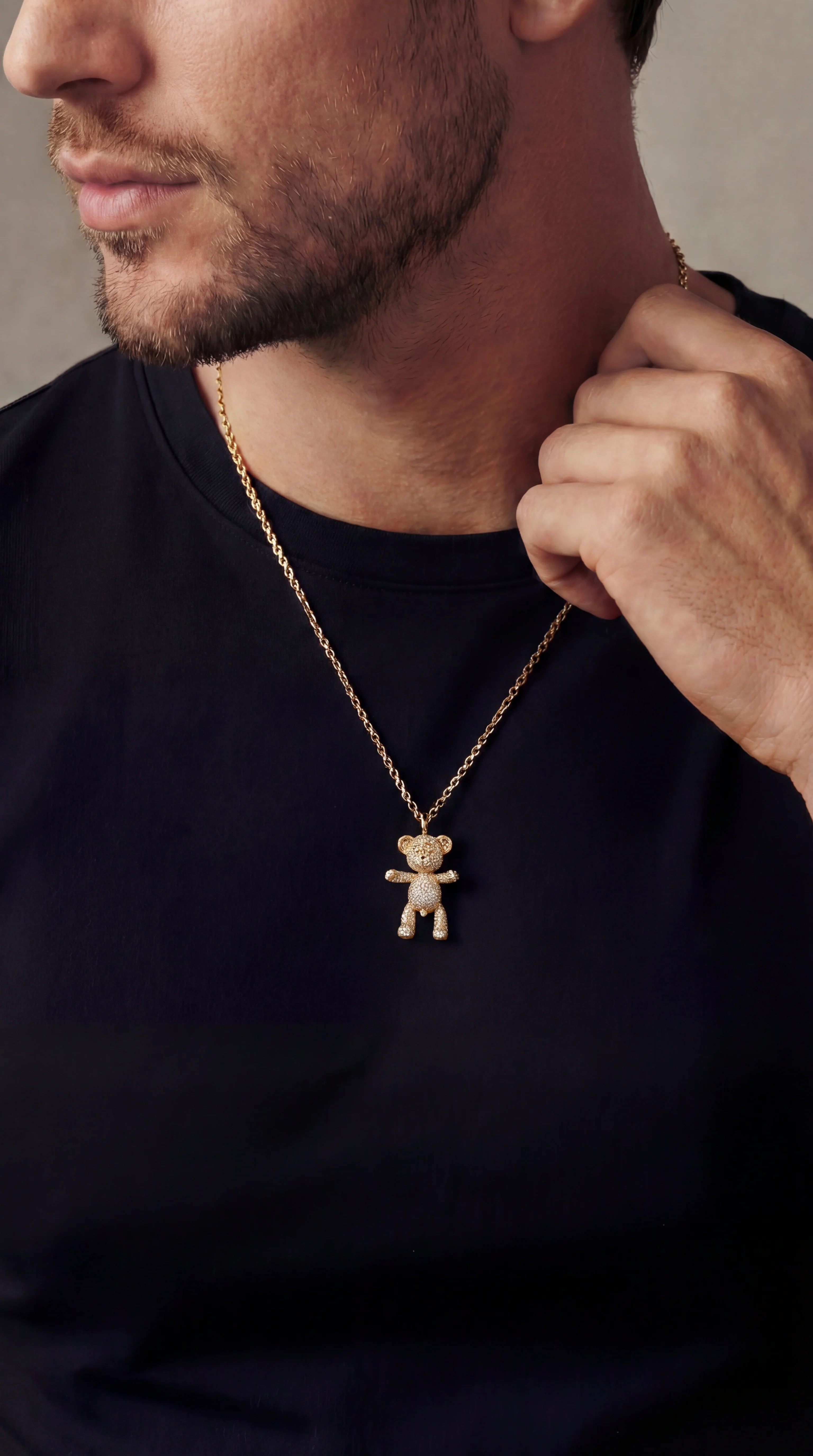 Bare Hug Necklace - White Gold Diamonds, Paved - Image 6
