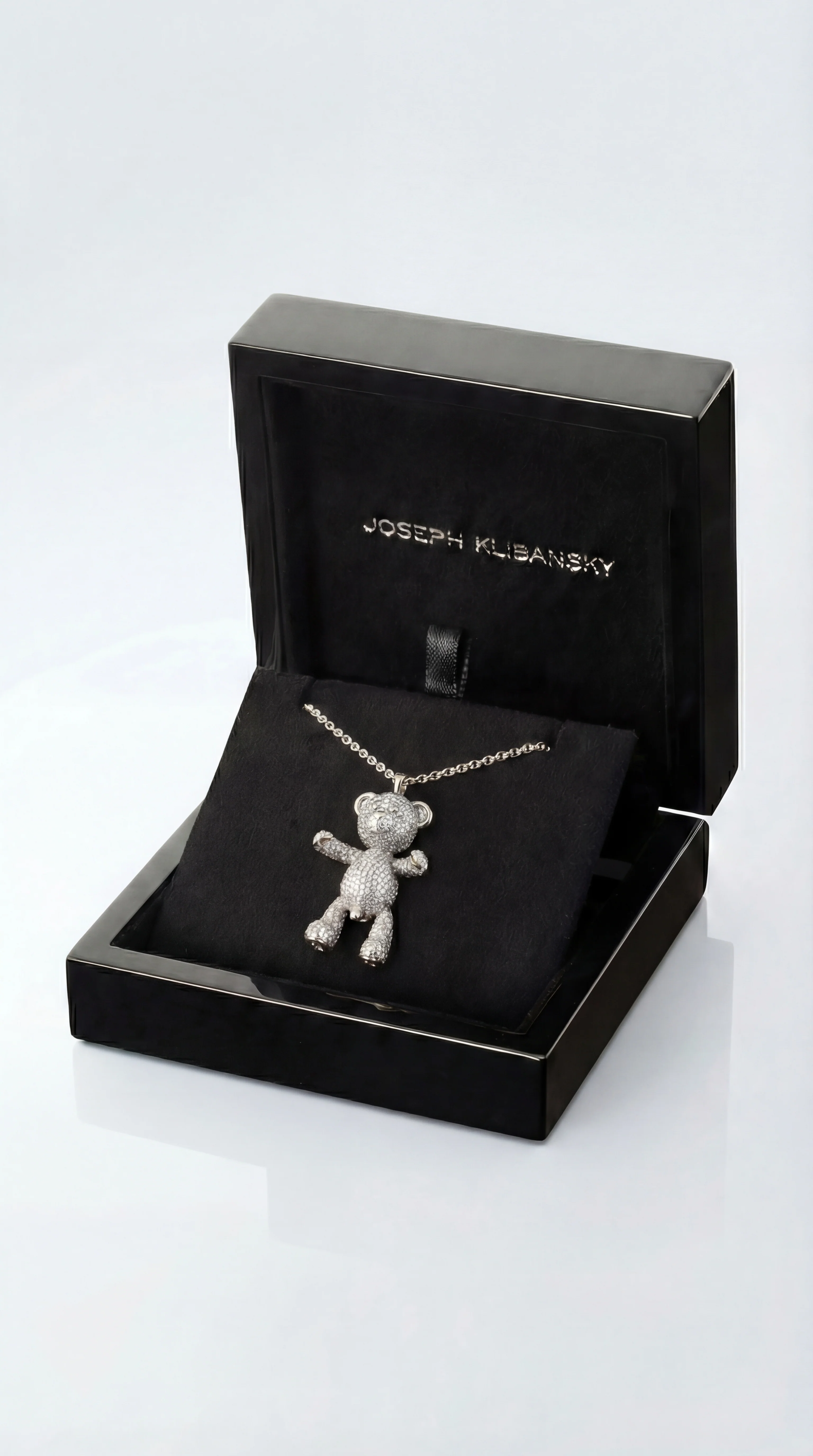 Bare Hug Necklace - White Gold Diamonds, Paved - Image 7