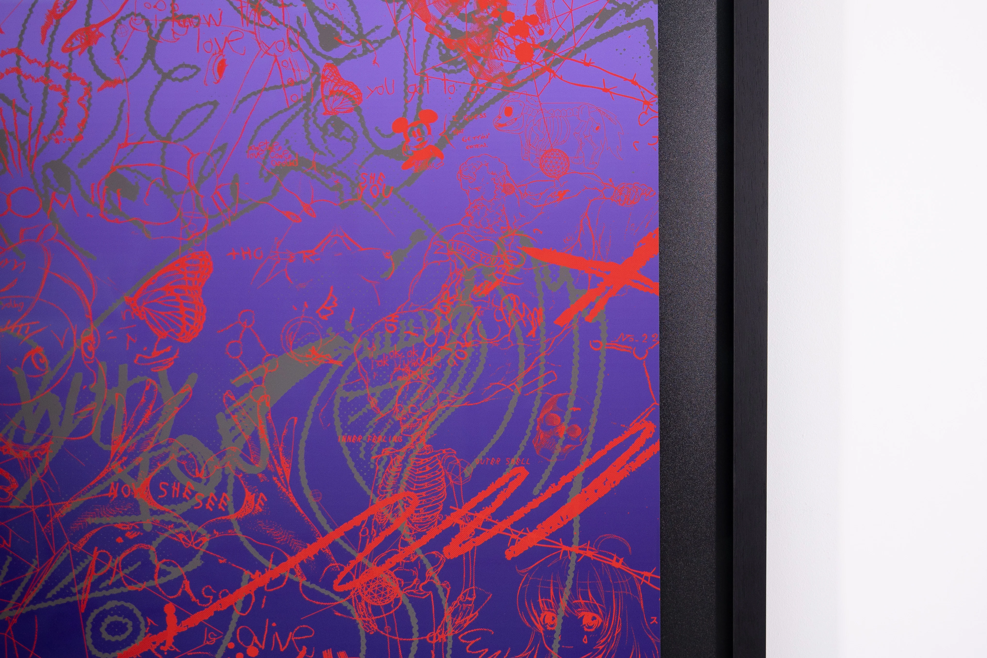 Butterflies Live Forever - Giclée (Purple/Red) - Image 4