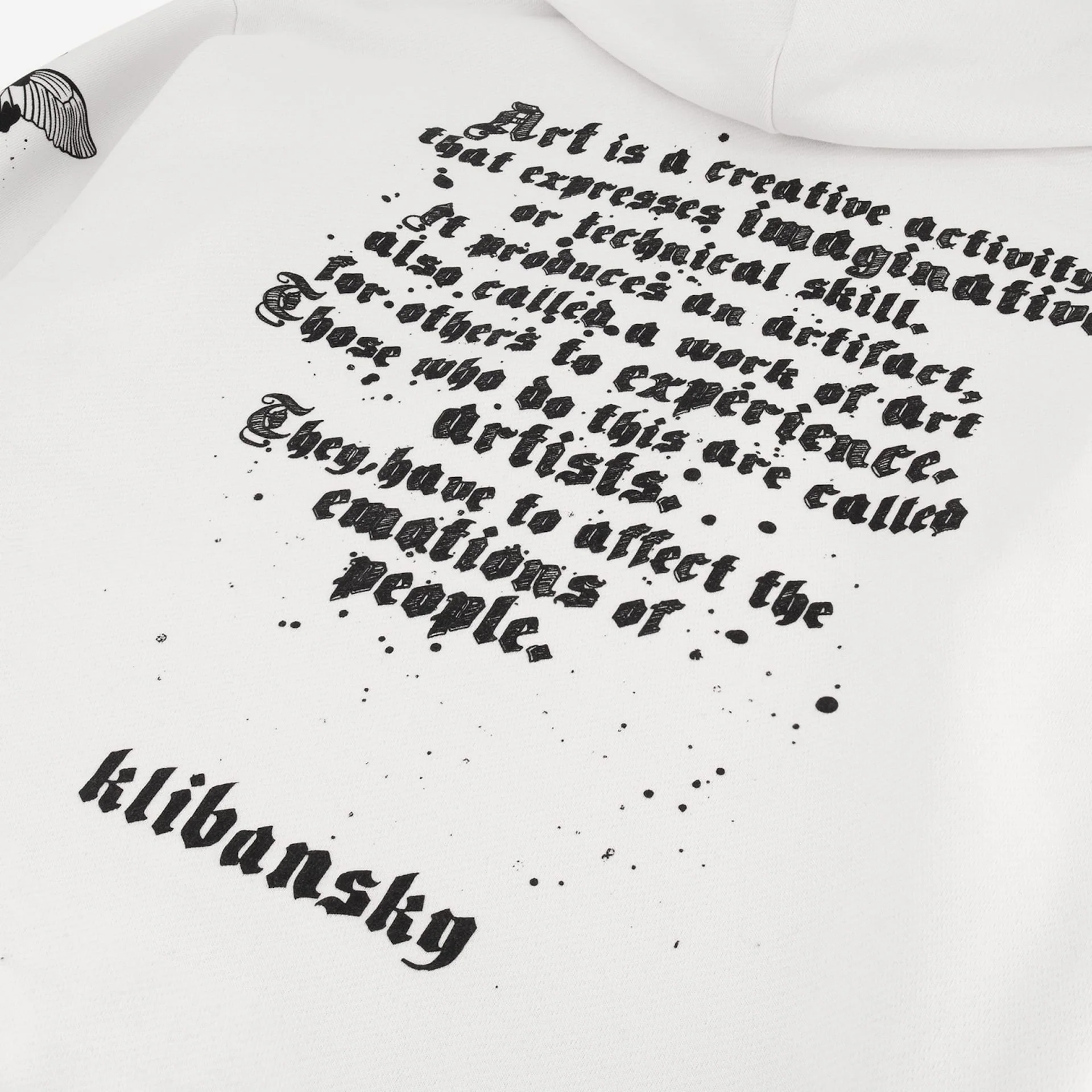 Limited Edition Hoodie – Black Butterfly – White - Image 11