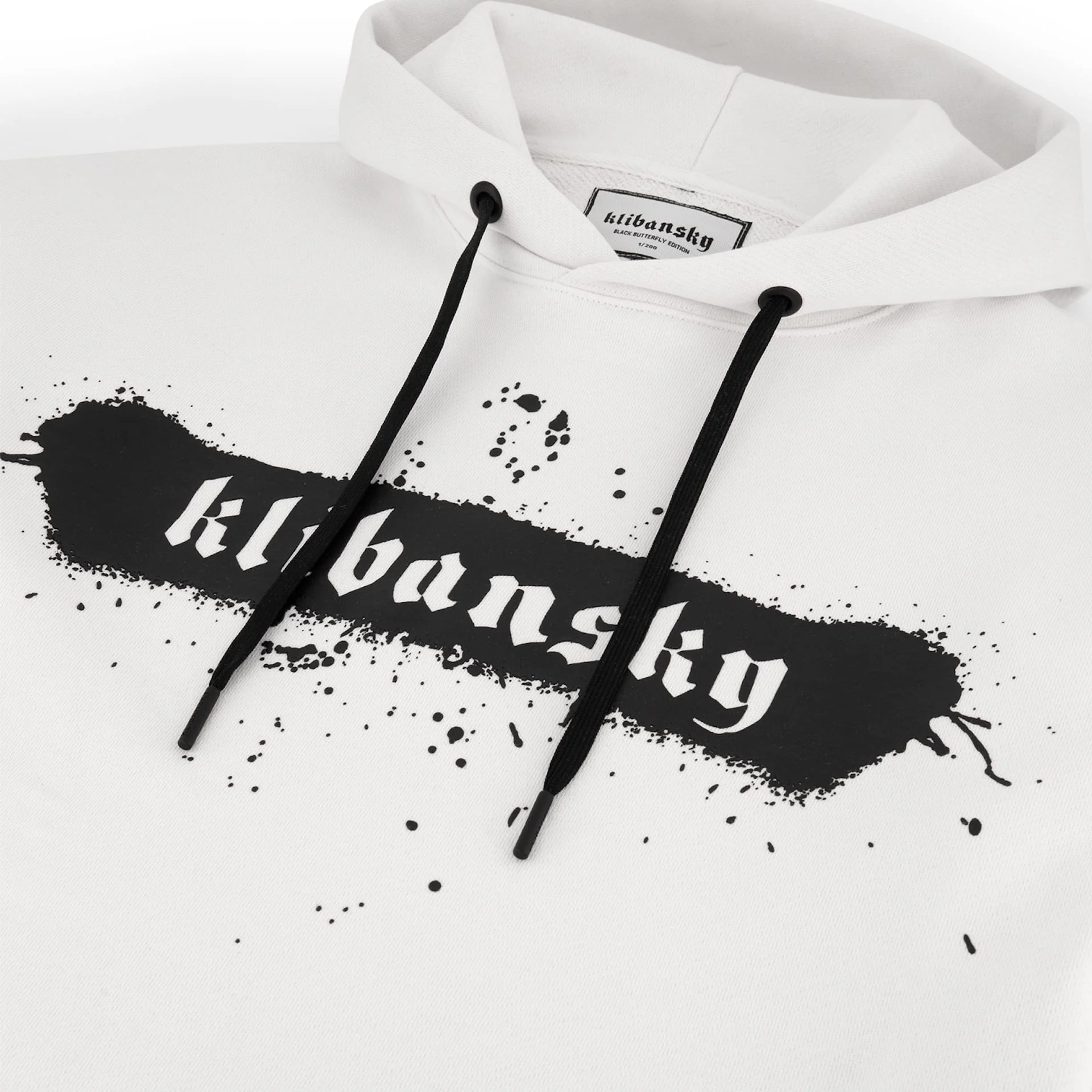 Limited Edition Hoodie – Black Butterfly – White - Image 13