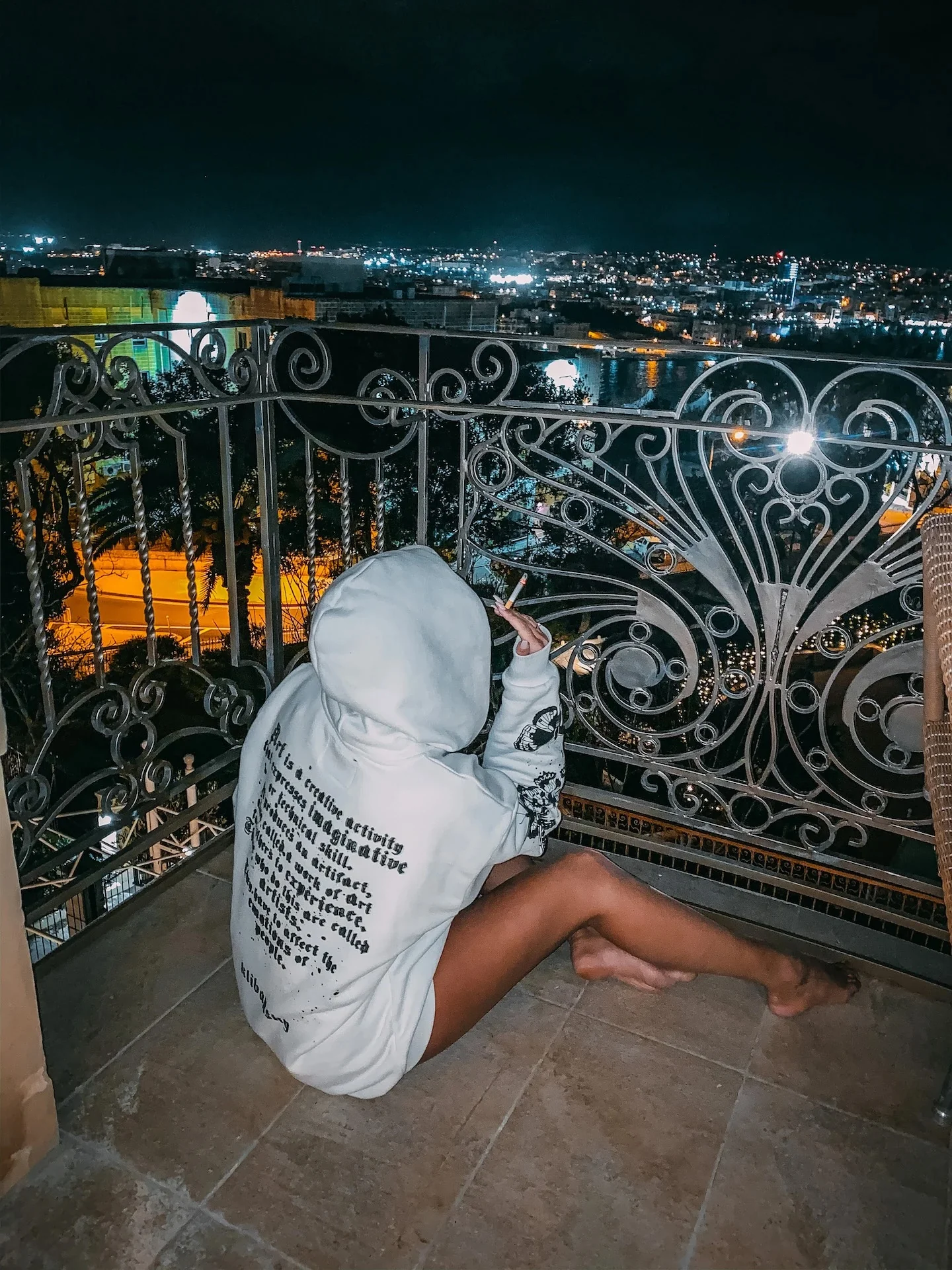 Limited Edition Hoodie – Black Butterfly – White - Image 6