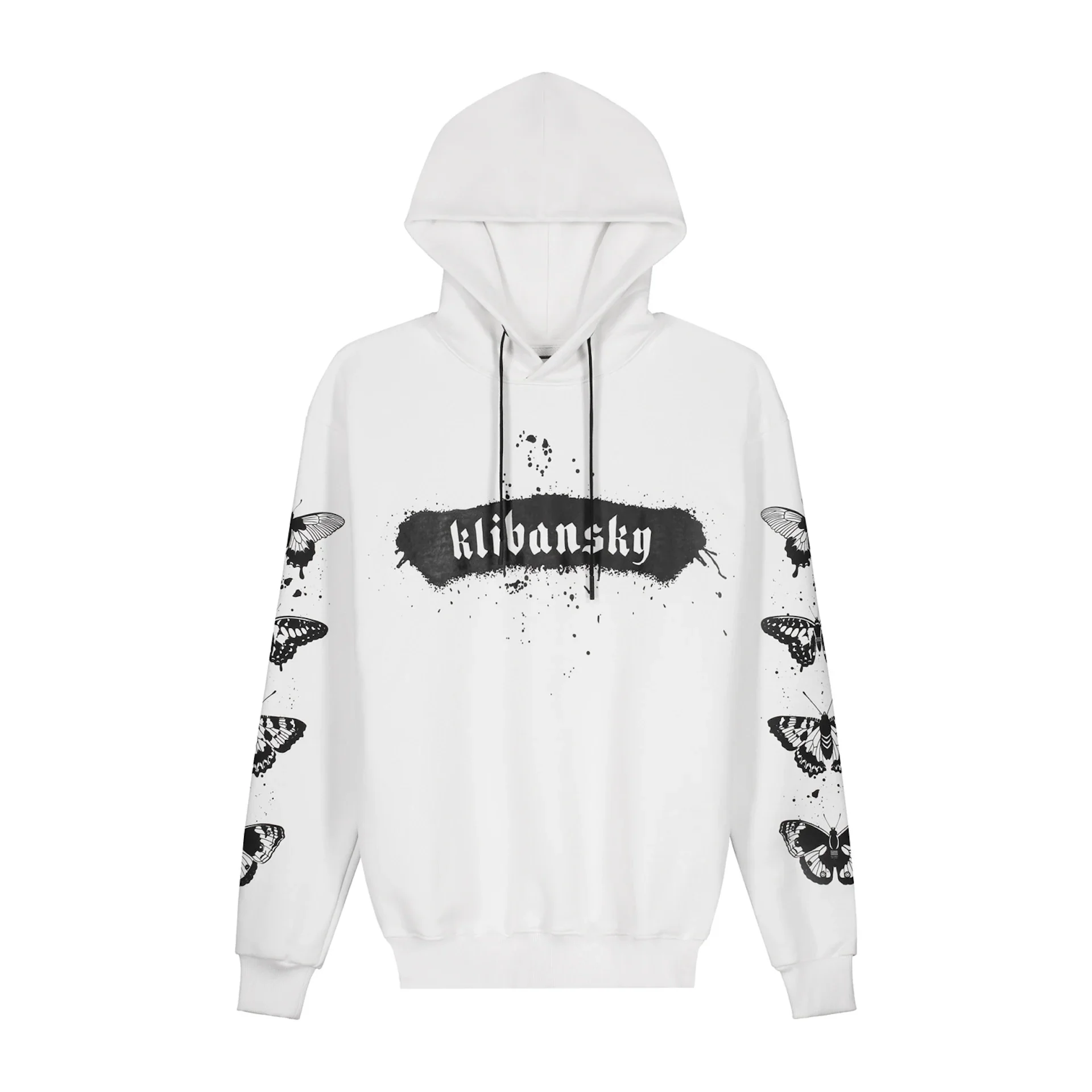 Limited Edition Hoodie – Black Butterfly – White - Image 7