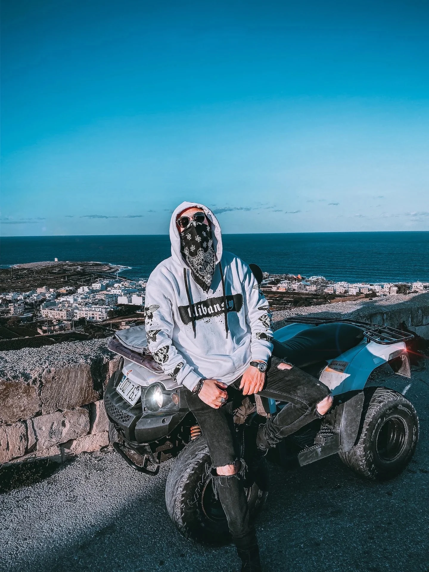 Limited Edition Hoodie – Black Butterfly – White - Image 9