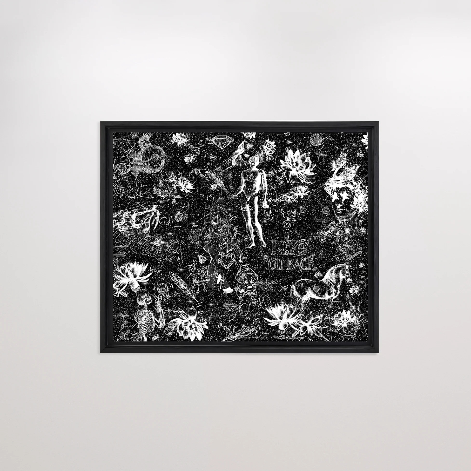 Love You Back (black/white, diamond dust) - Image 6