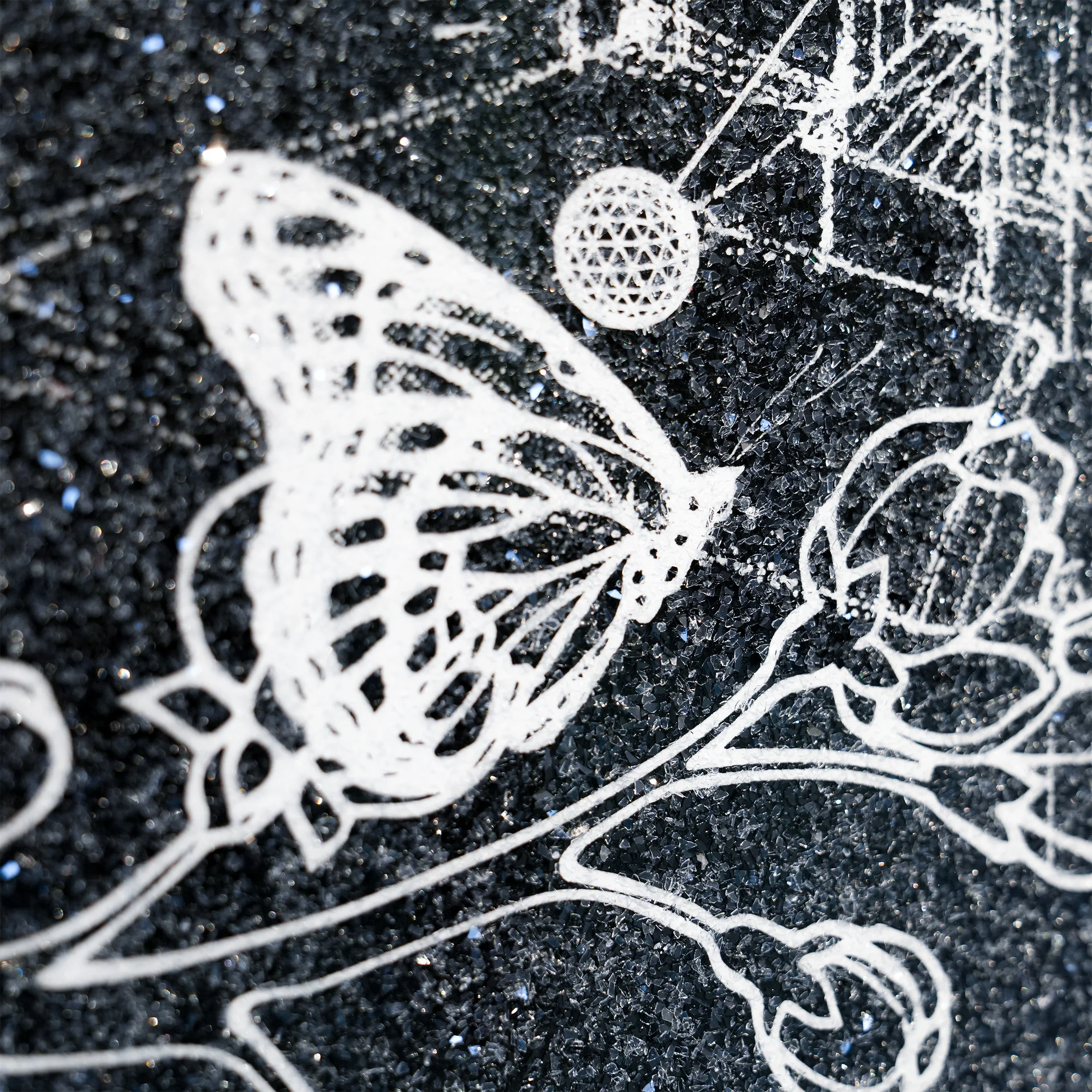 Love Over Diamonds (black/white, diamond dust) - small - Image 10