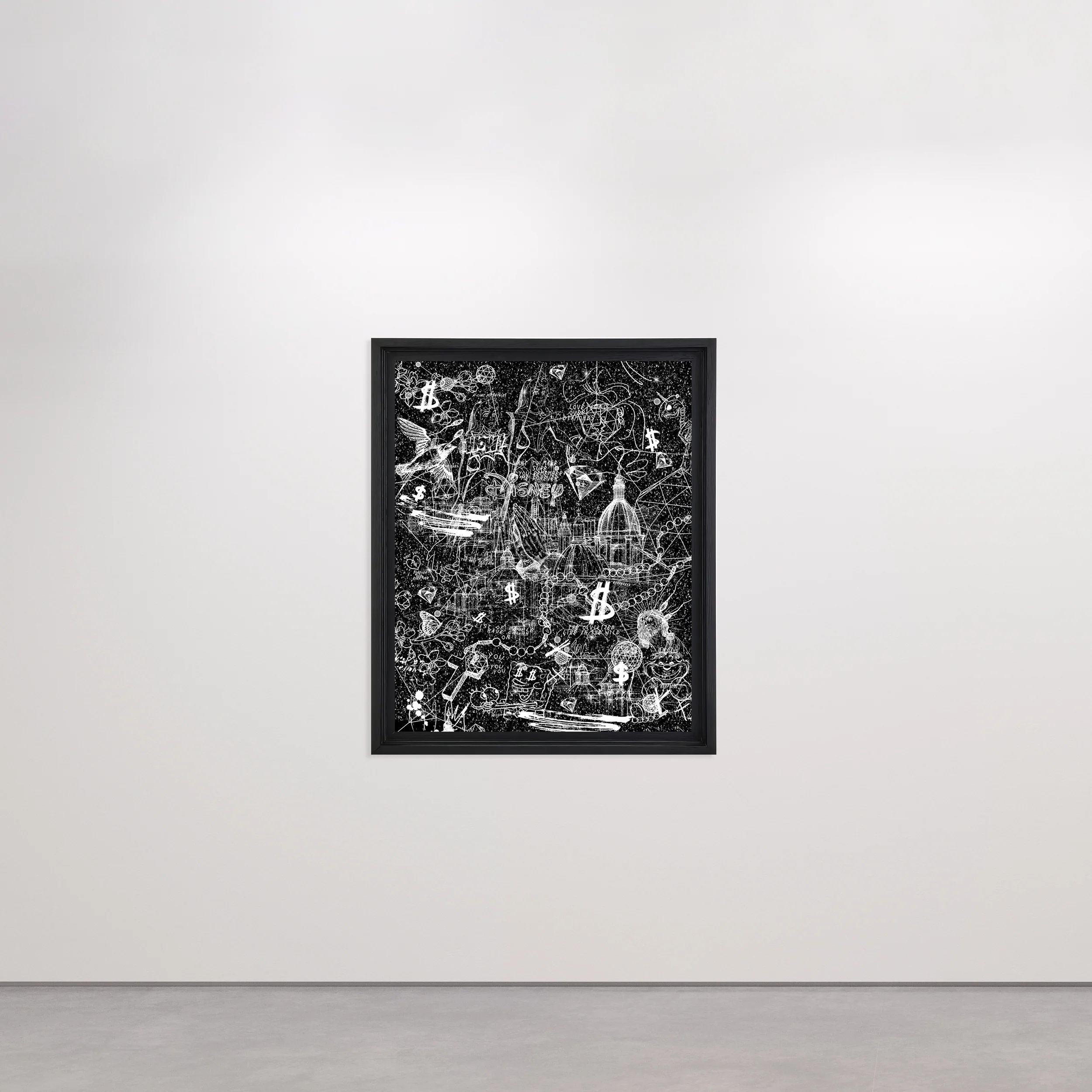 Love Over Diamonds (black/white, diamond dust) - small - Image 6
