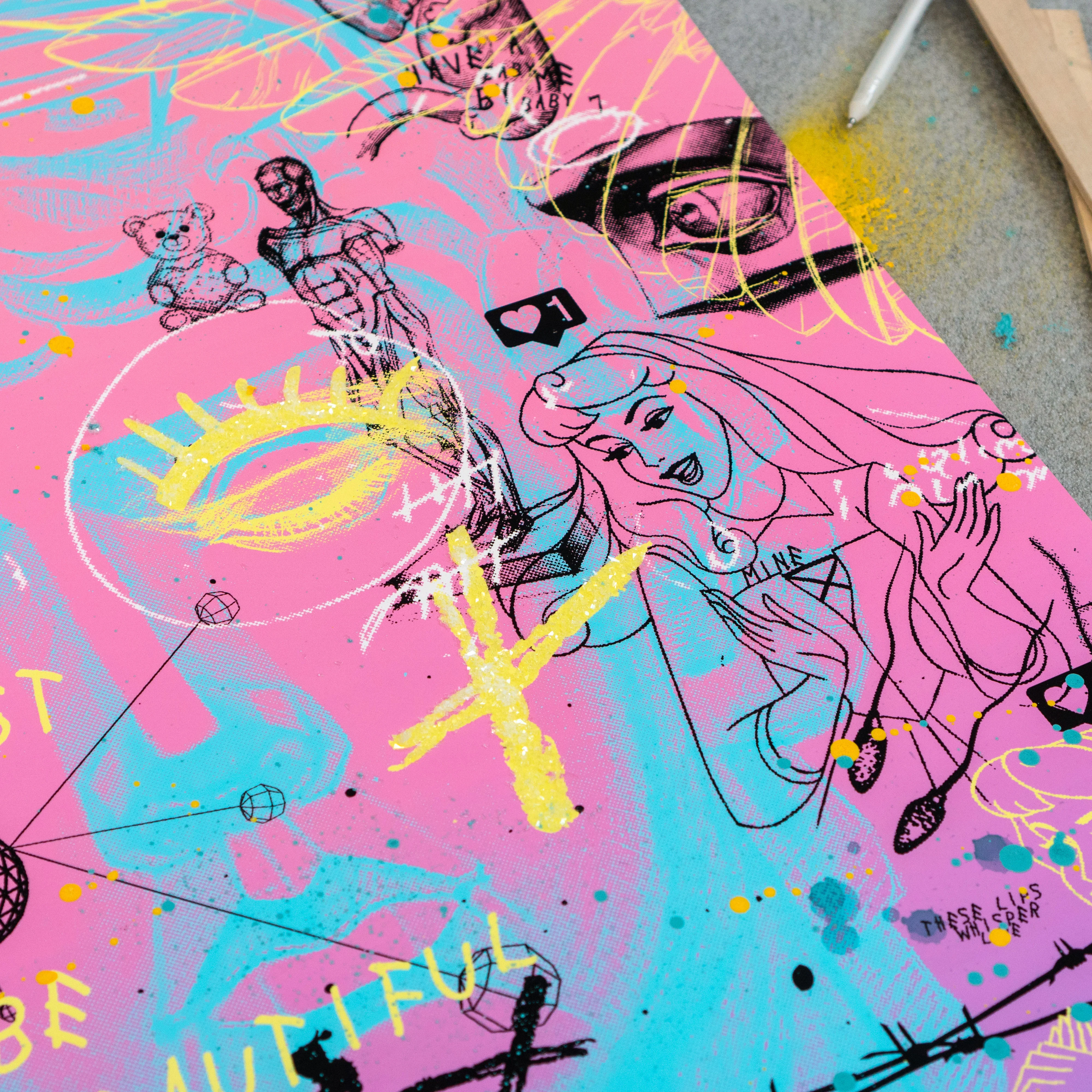 Never Ending Love (pink) - Museum size Diamond dust - Image 6