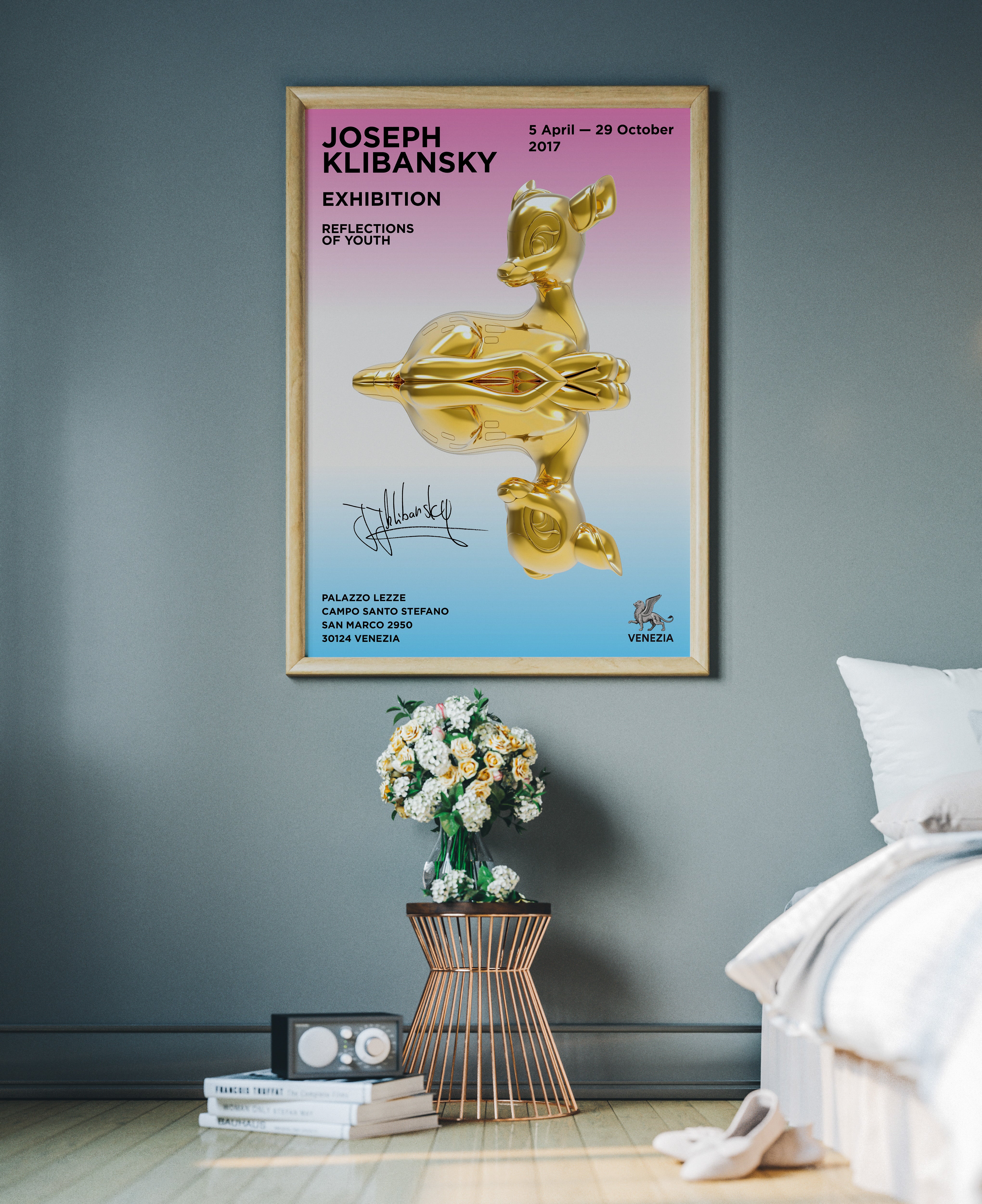 "Reflections of Youth" Hand-signed Venice Exhibition Art Poster (no frame) - Image 5