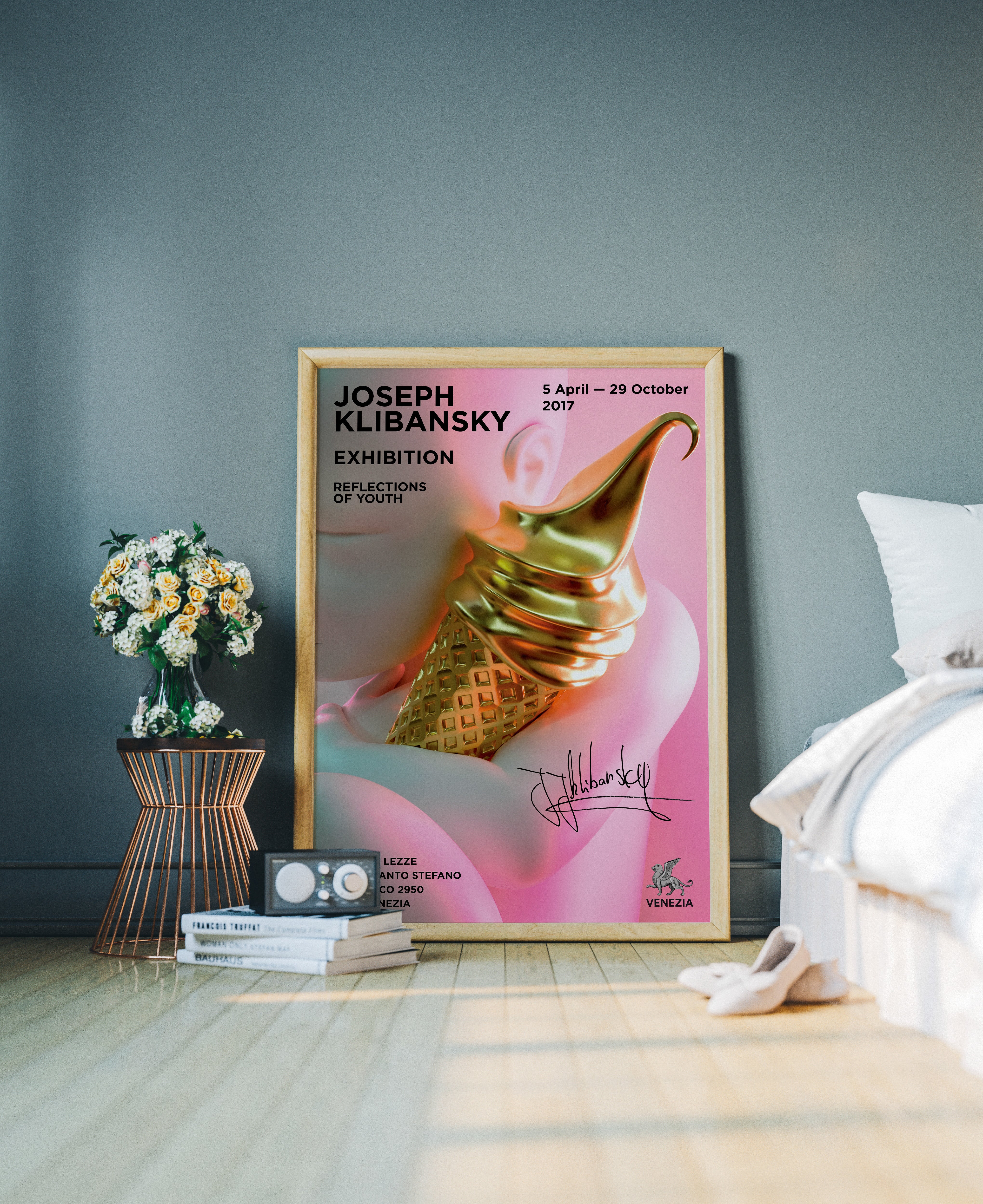 "Nobody Ever Made Me Fall In Love Like This" Hand-signed Venice Exhibition Art Poster (no frame) - Image 3