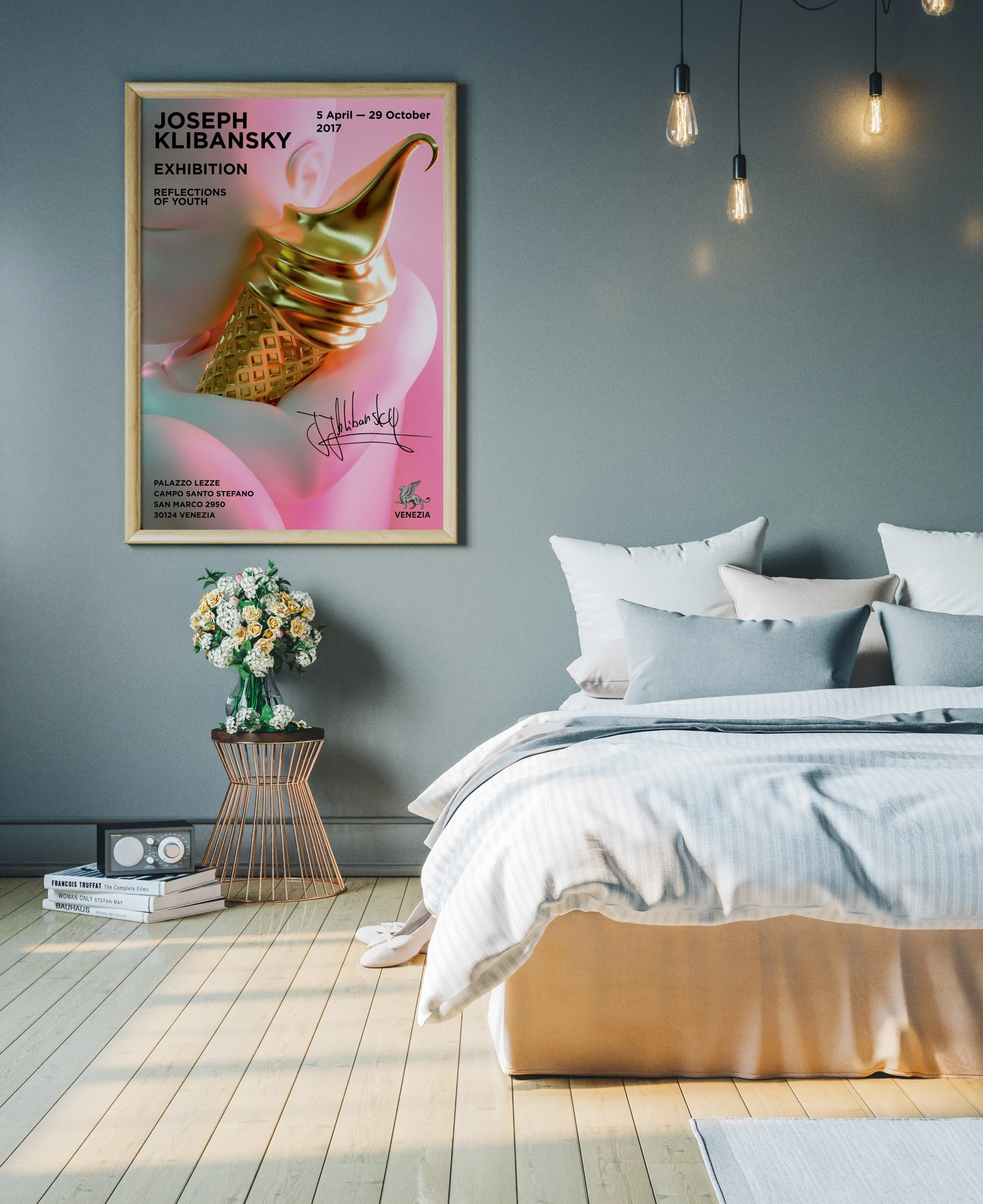 "Nobody Ever Made Me Fall In Love Like This" Hand-signed Venice Exhibition Art Poster (no frame) - Image 4